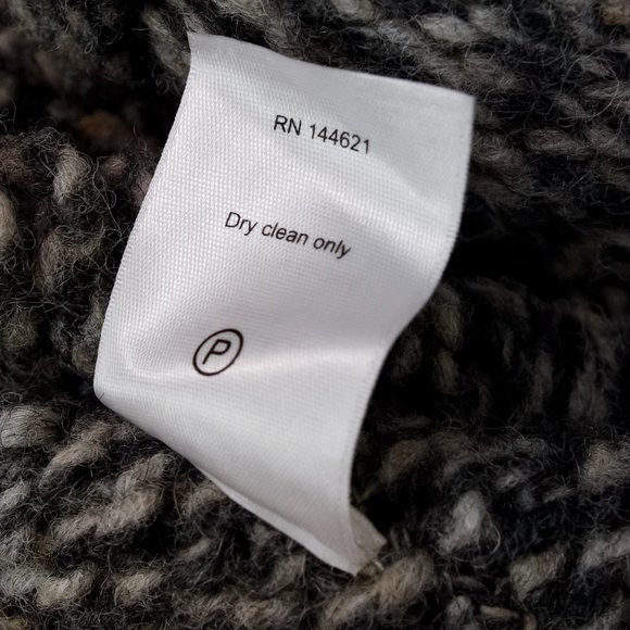 R13 AW/21 Grey Oversized Lapel Sweater Coat - Picture 14 of 14